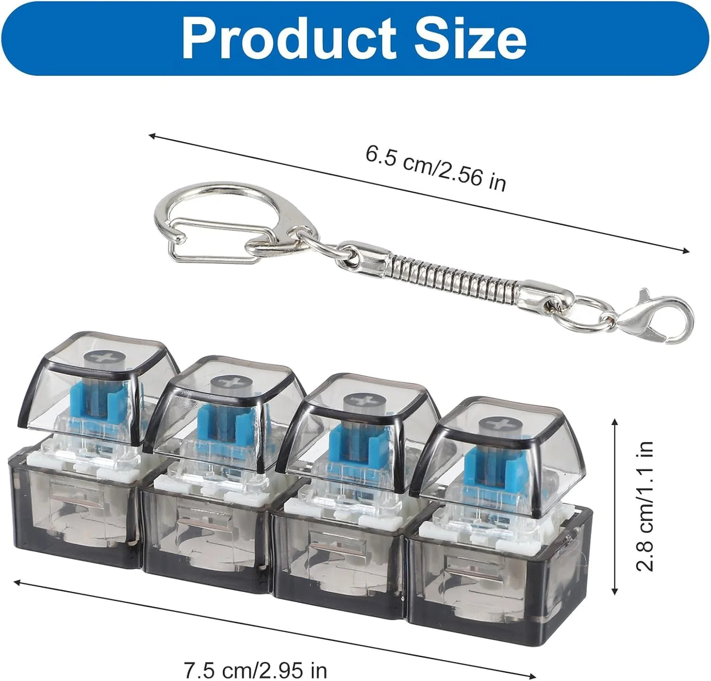 Mechanical Click-Fidget Keychain