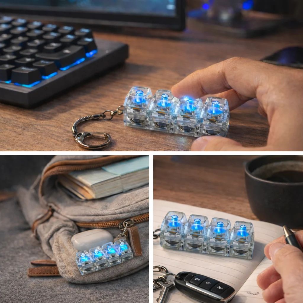 Mechanical Click-Fidget Keychain